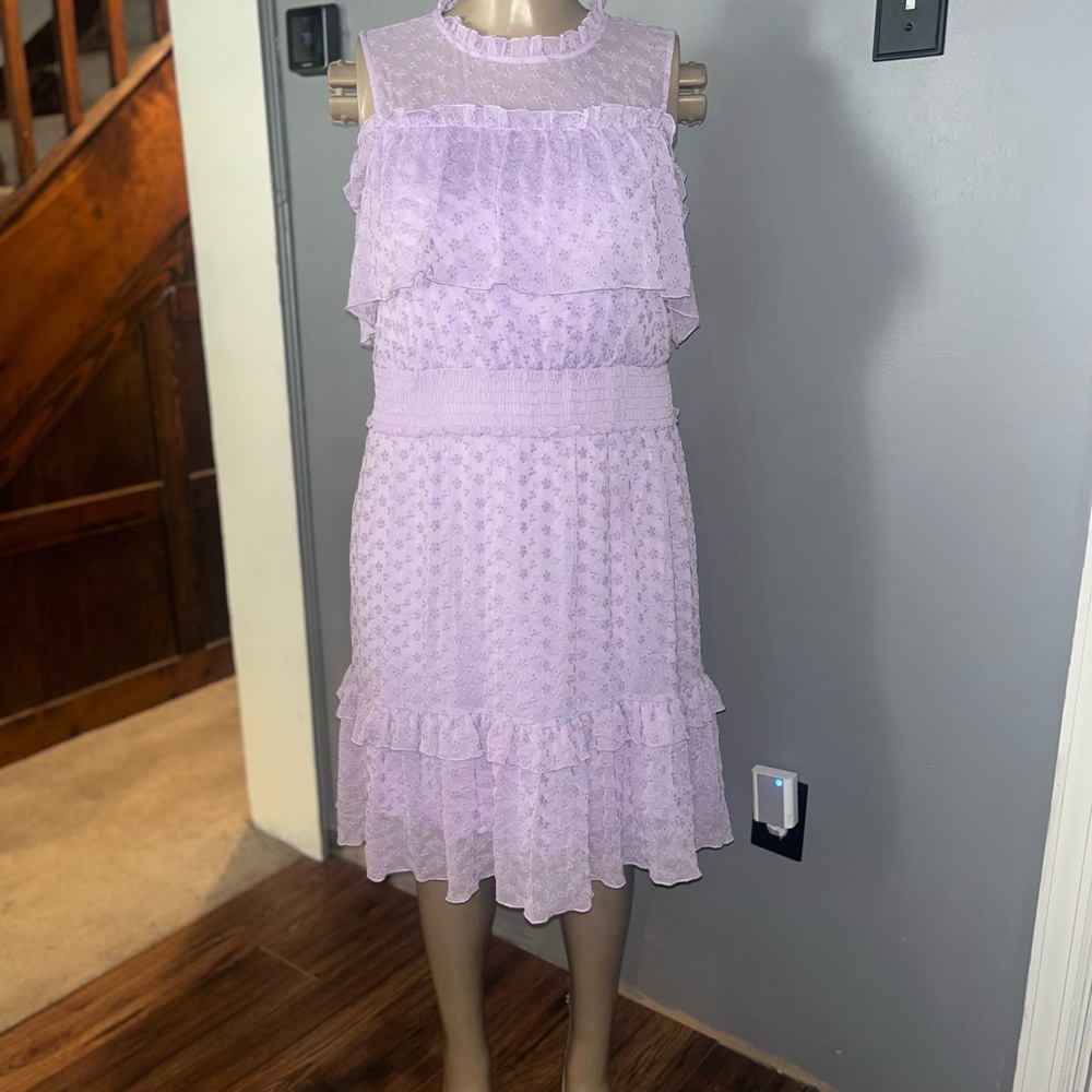Lane Bryant Lavender Ruffle Dress - 16